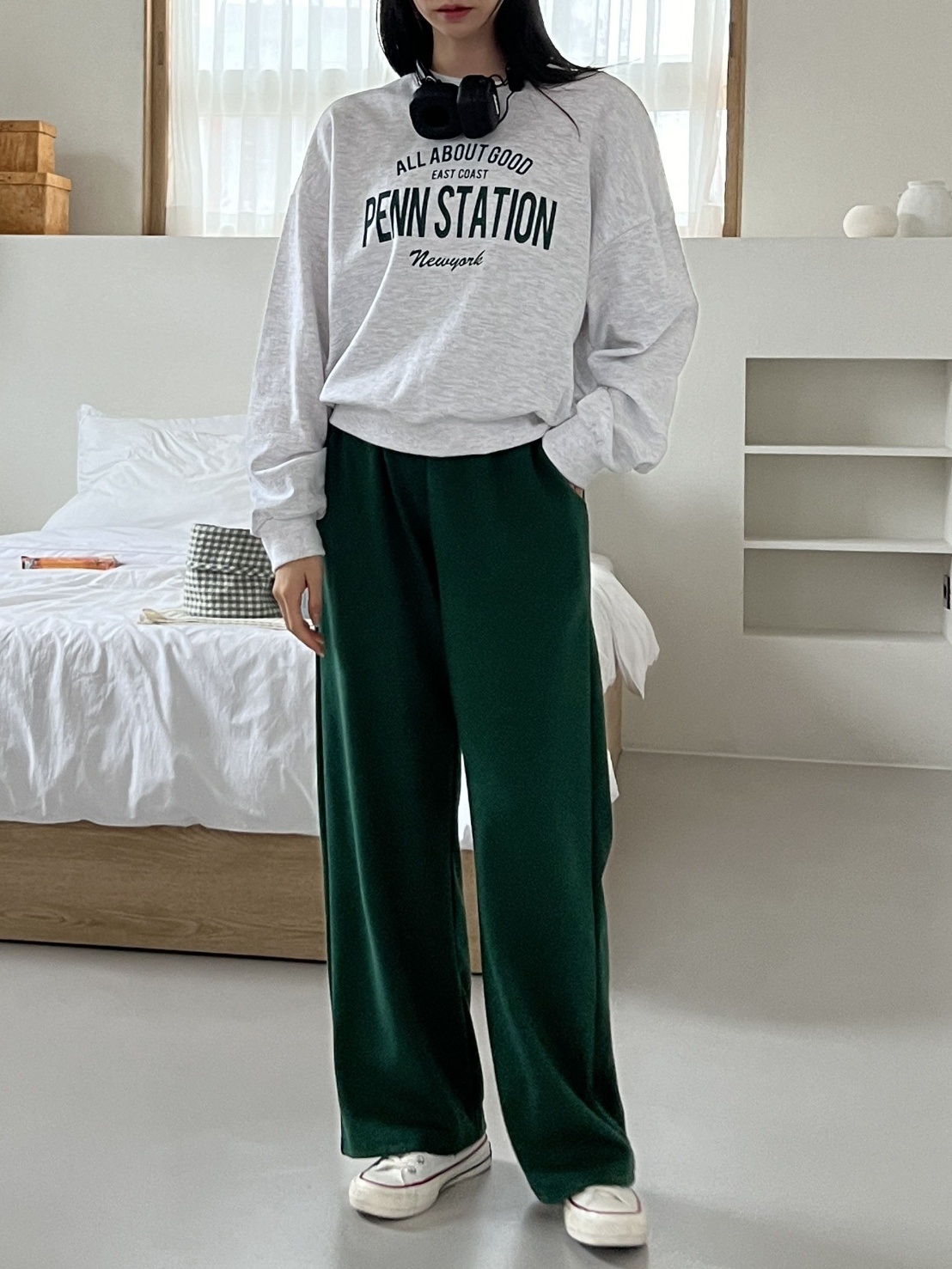 PENN STATIONロゴスウェット&ドロストパンツSET | 詳細画像5