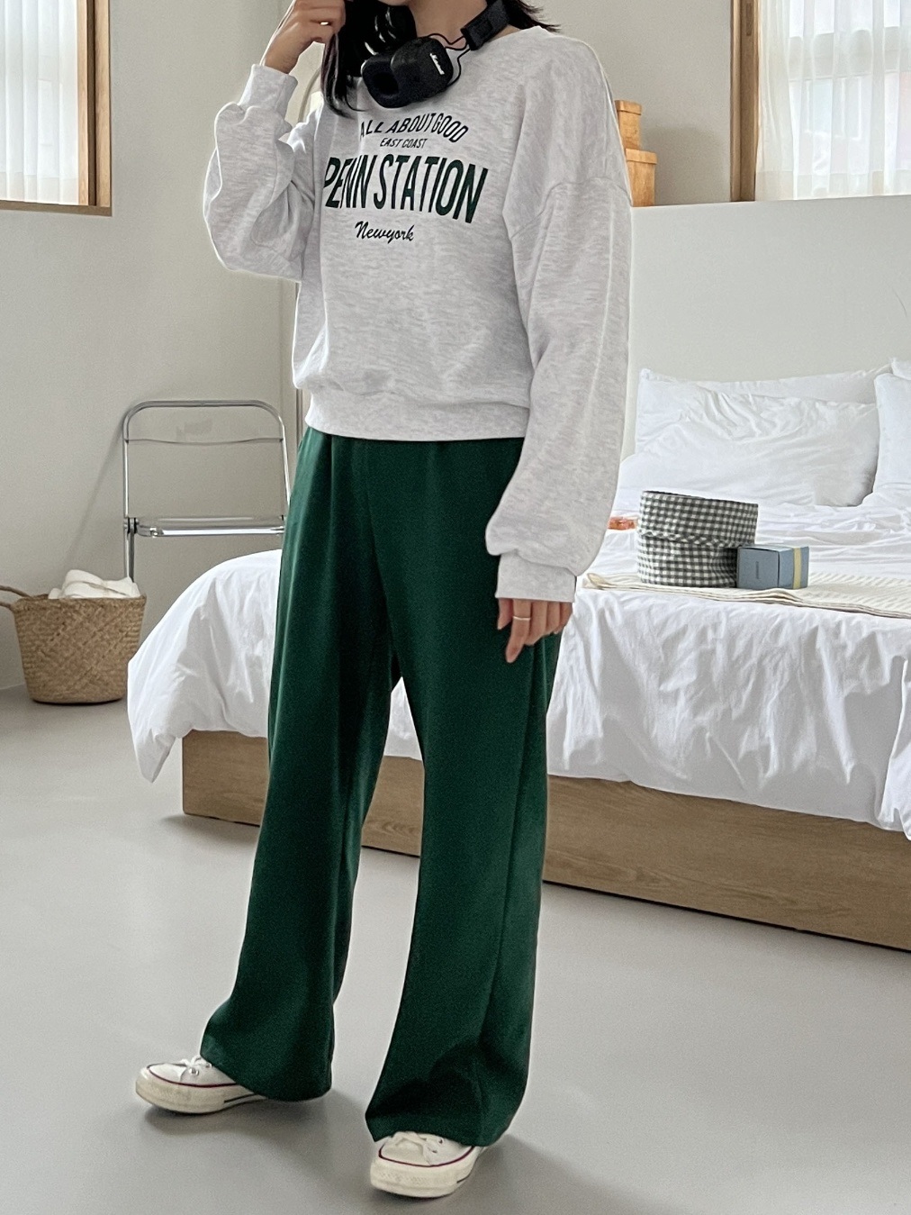 PENN STATIONロゴスウェット&ドロストパンツSET | 詳細画像8