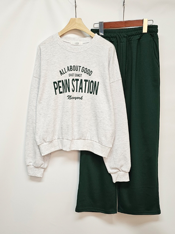 PENN STATIONロゴスウェット&ドロストパンツSET | 詳細画像16