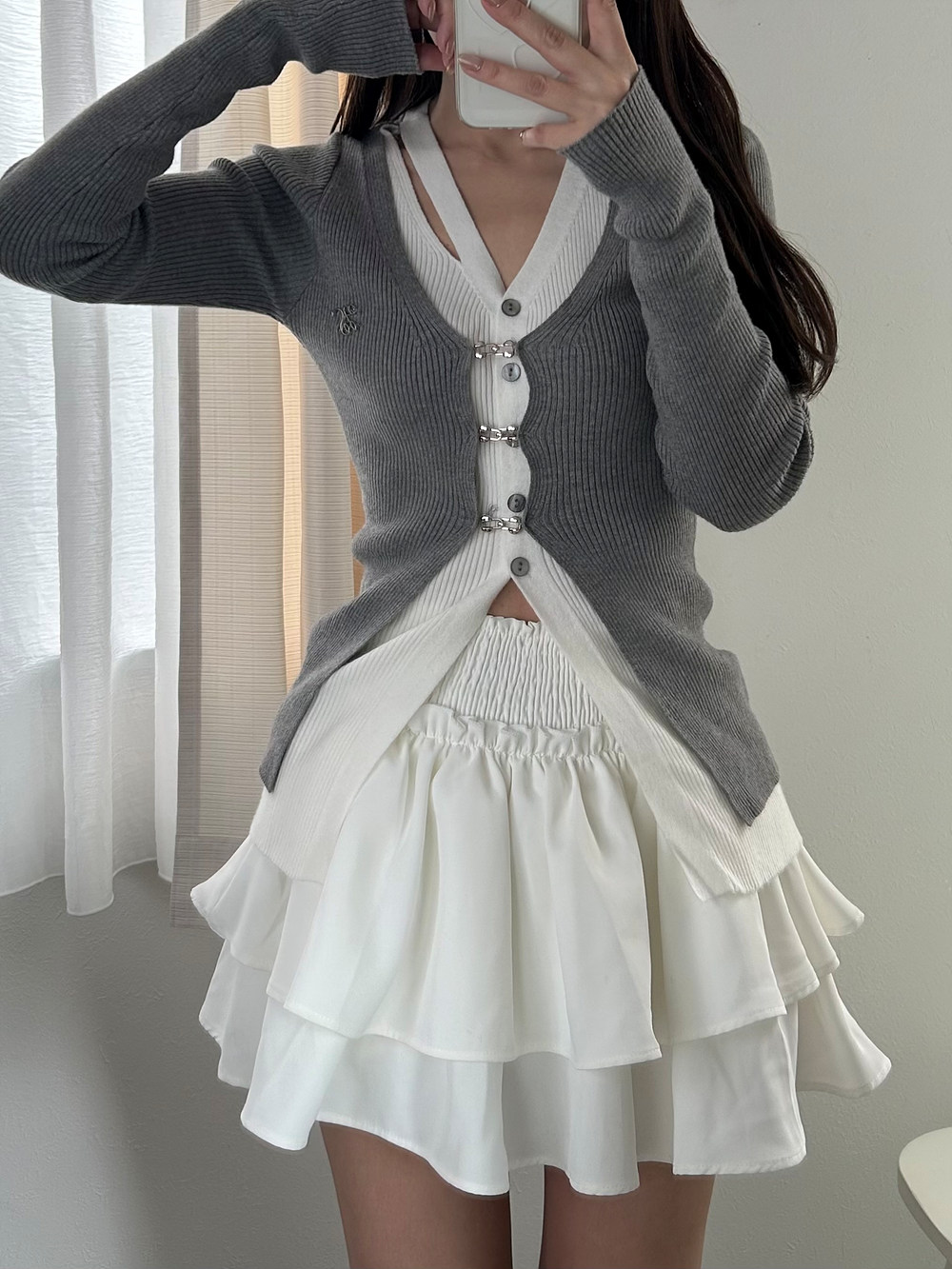 *再入荷*カーディガン風ドッキングニット | 詳細画像14