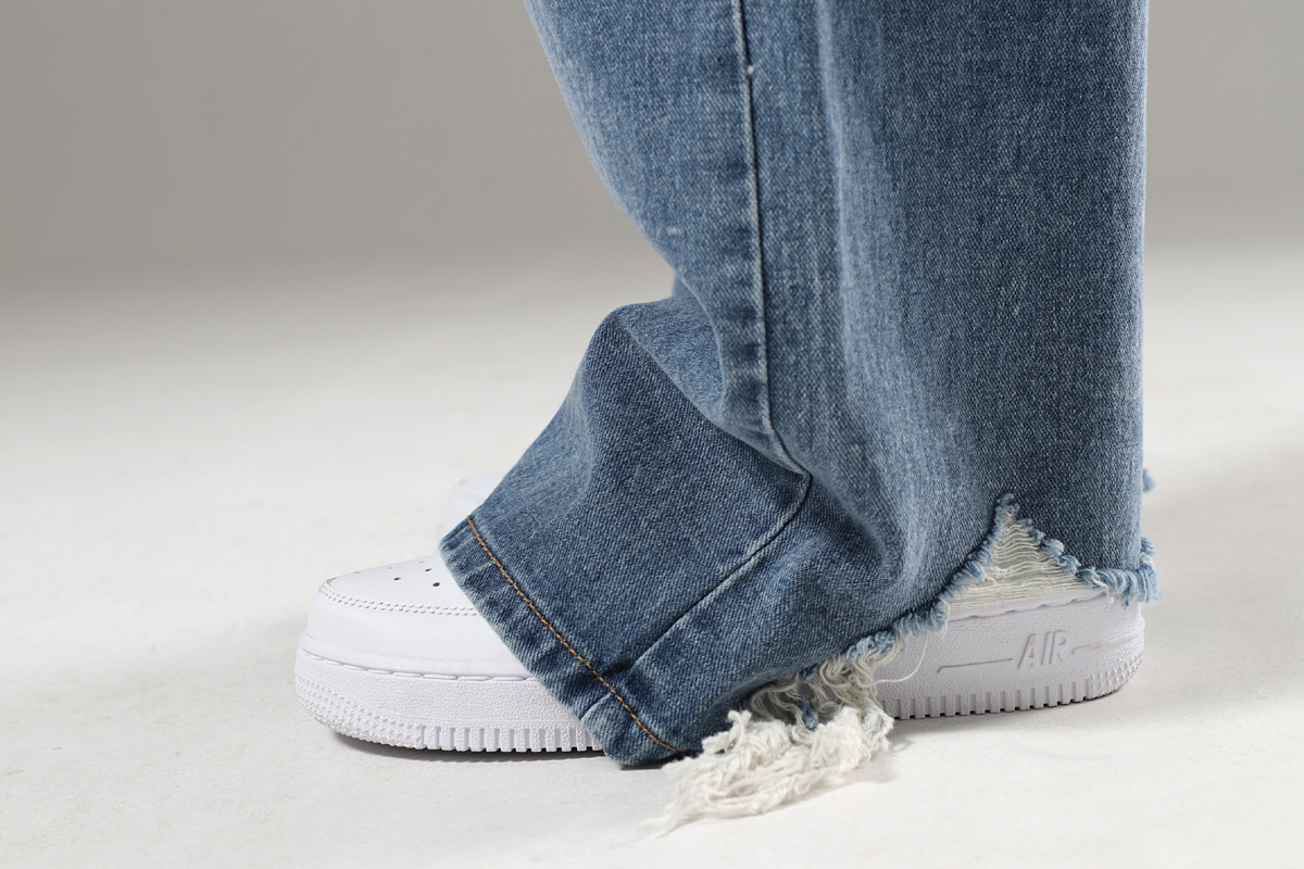 バックダメージカットワイドデニムパンツ | 詳細画像19