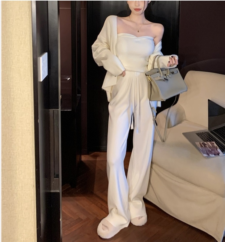 ニットチューブトップ&カーディガン&ドロストパンツ3SET | 詳細画像17