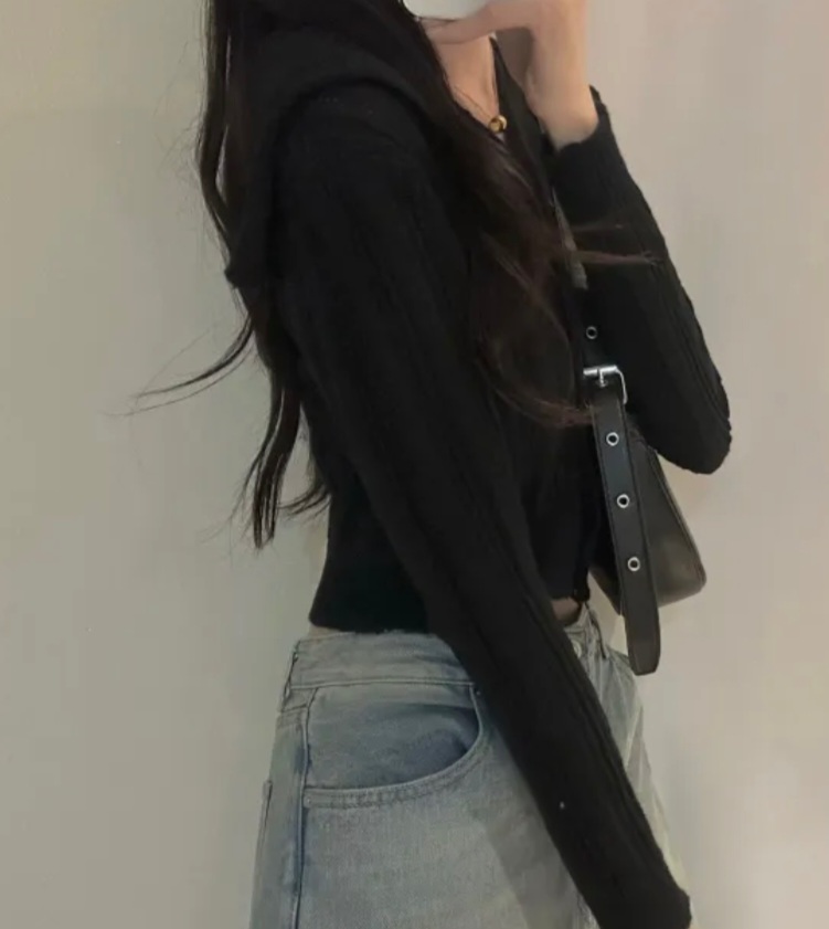 セーラーカラーシアークロップドカーディガン | 詳細画像9