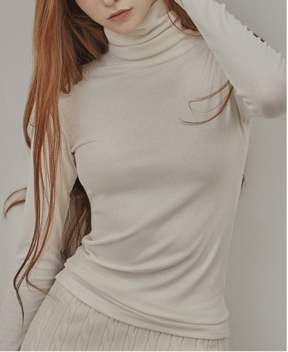 ハイネックスリムリブTシャツ | 詳細画像4