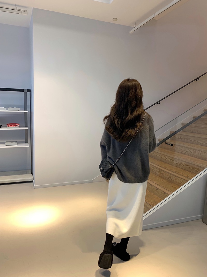 ニットIラインロングスカート | 詳細画像3