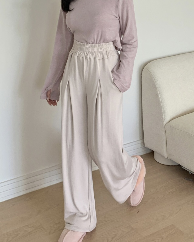 ワンタックウエストゴムワイドパンツ | 詳細画像5