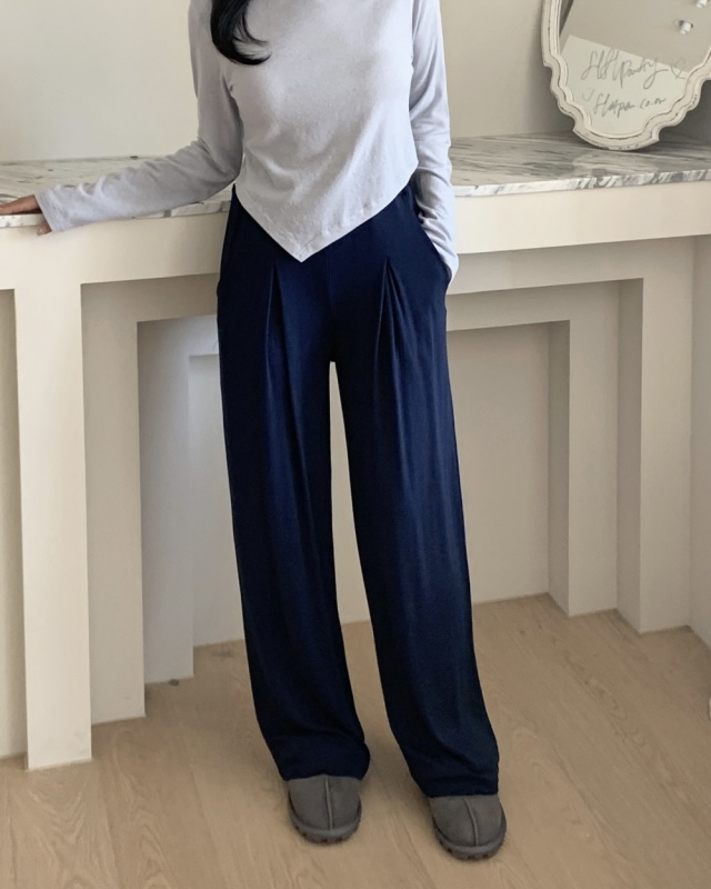 ワンタックウエストゴムワイドパンツ | 詳細画像10