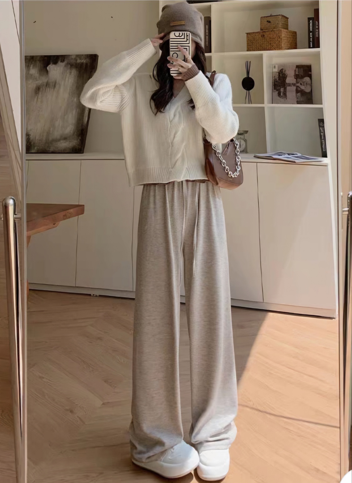 イージードロストワイドリブパンツ | 詳細画像4