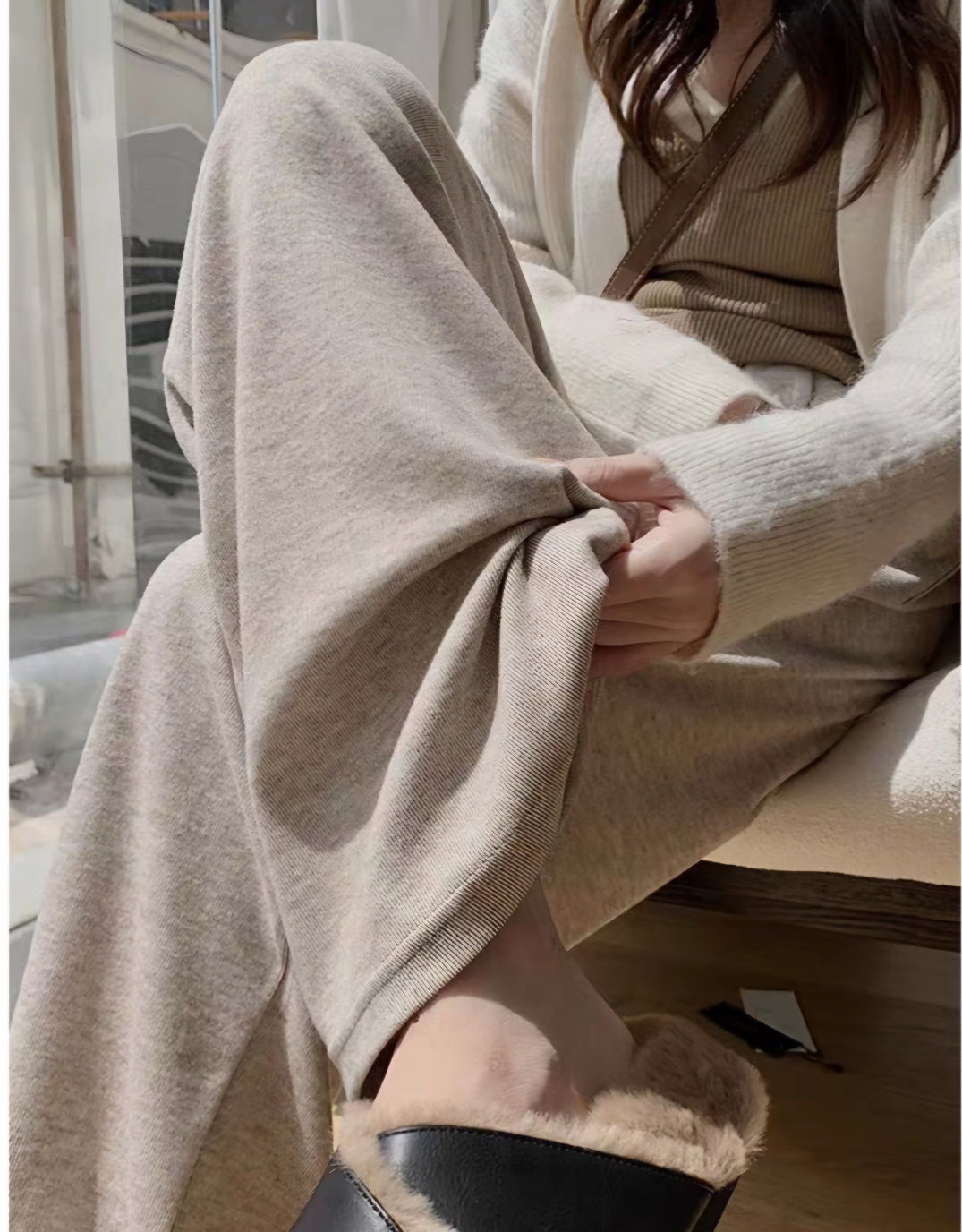 イージードロストワイドリブパンツ | 詳細画像5