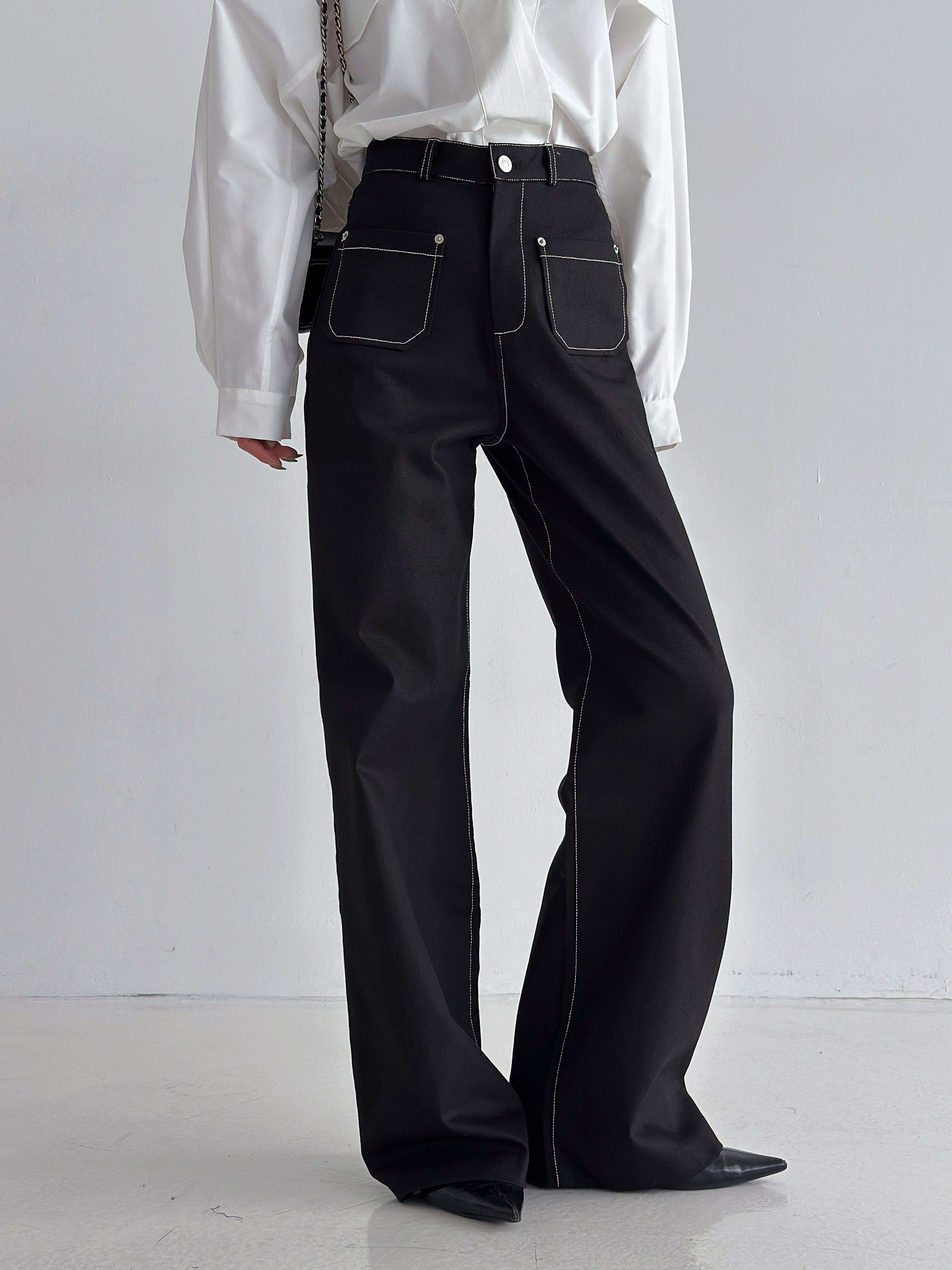 アウトポケットステッチフレアパンツ | 詳細画像5