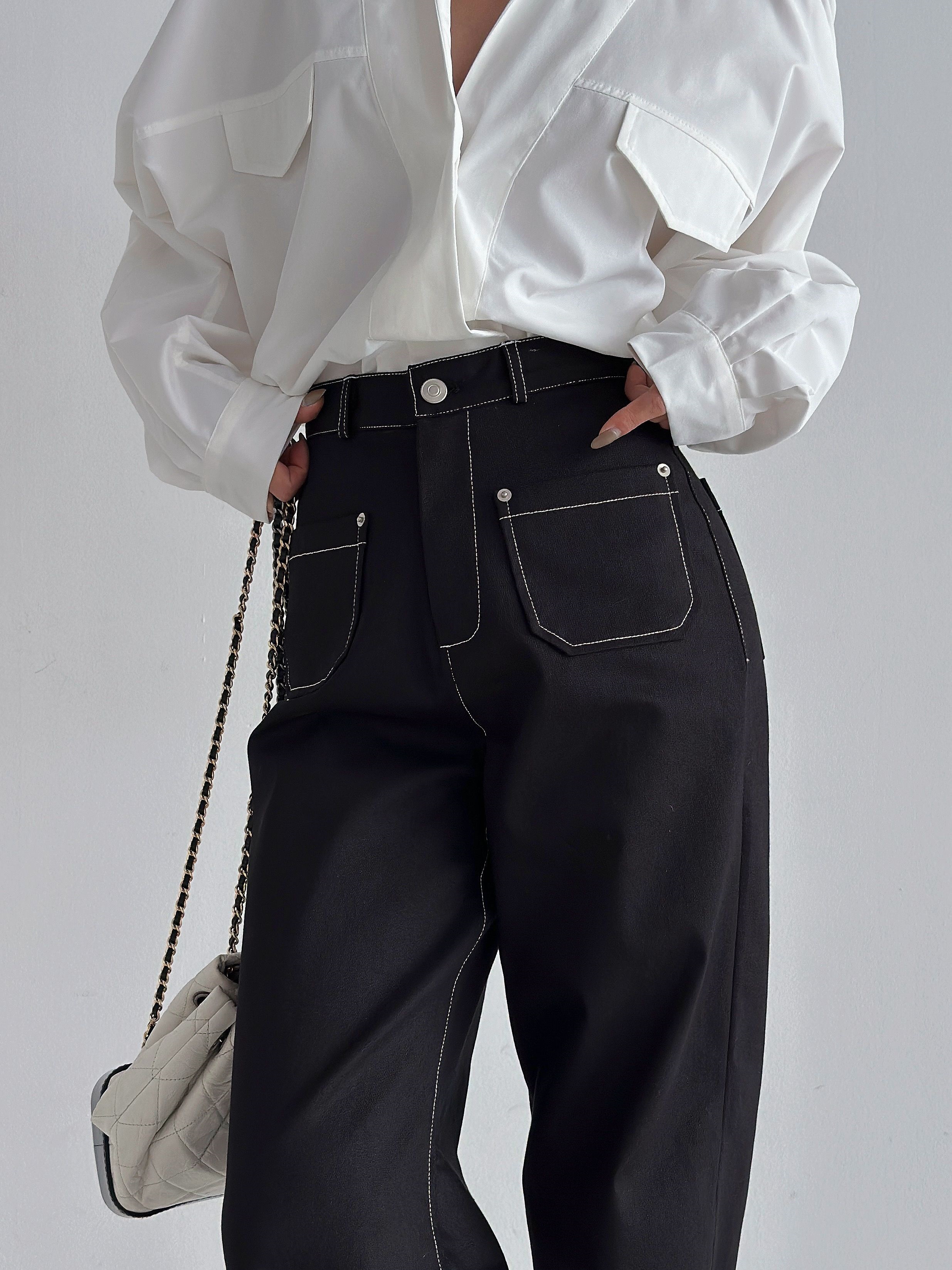 アウトポケットステッチフレアパンツ | 詳細画像6