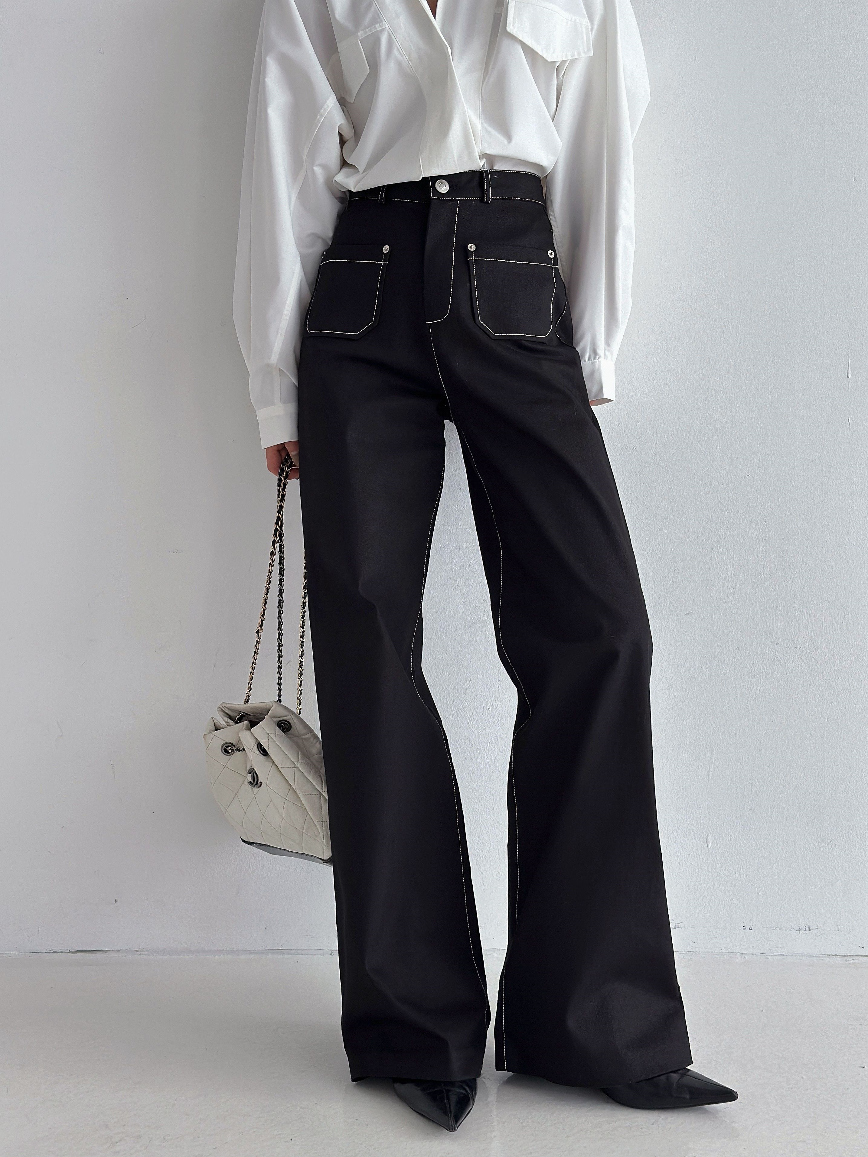 アウトポケットステッチフレアパンツ | 詳細画像7