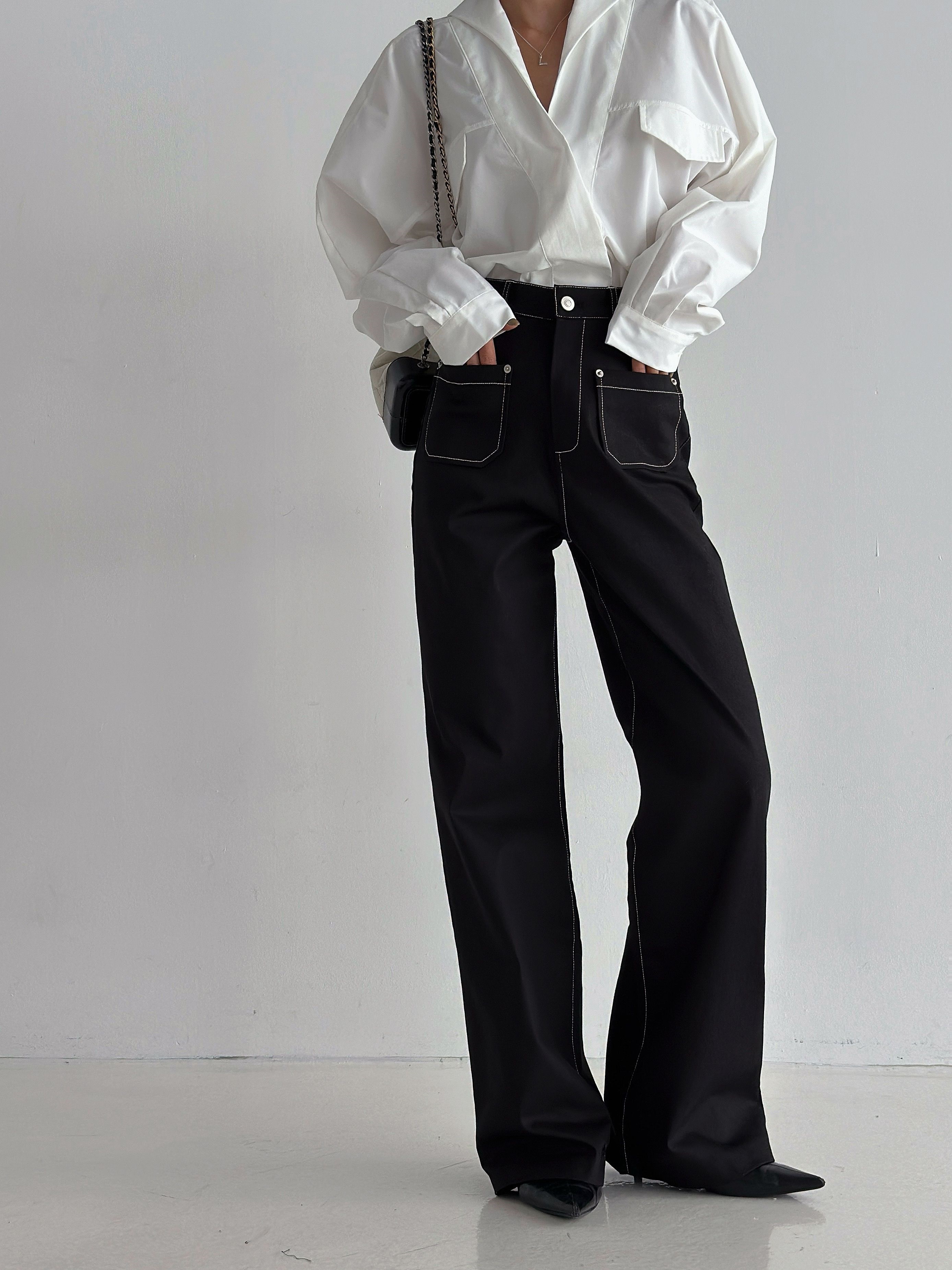 アウトポケットステッチフレアパンツ | 詳細画像8