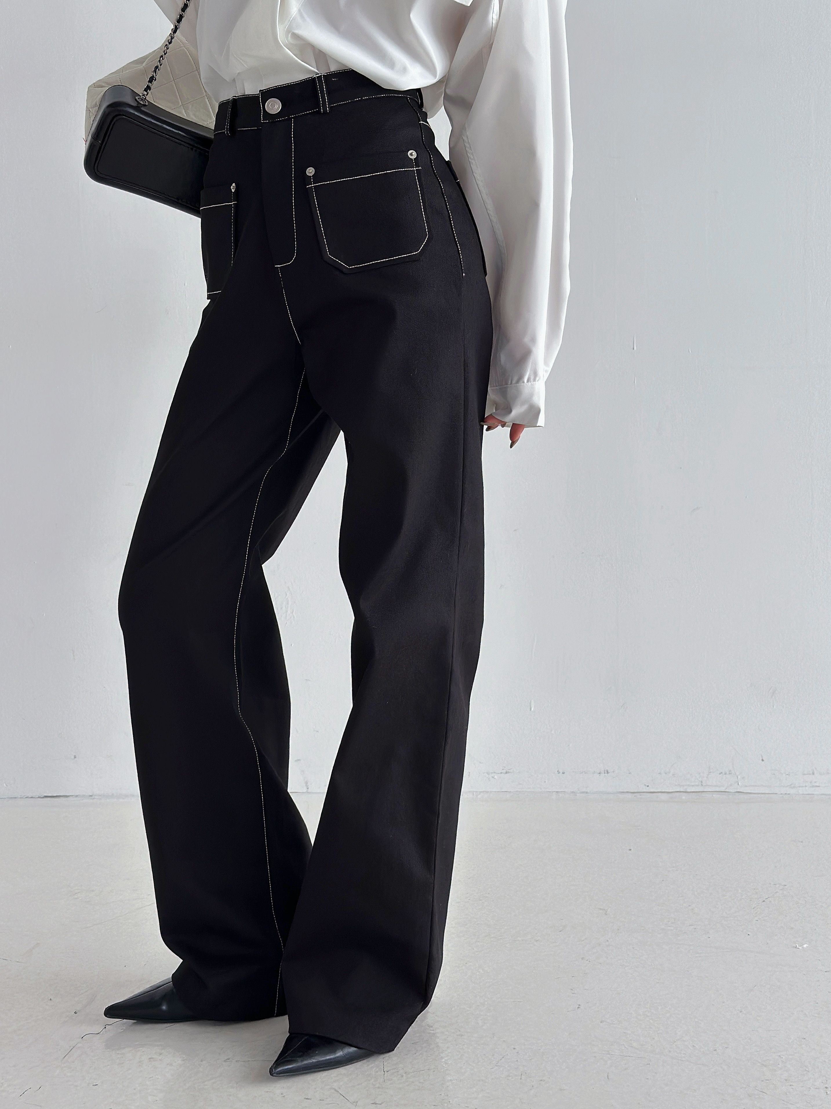 アウトポケットステッチフレアパンツ | 詳細画像9