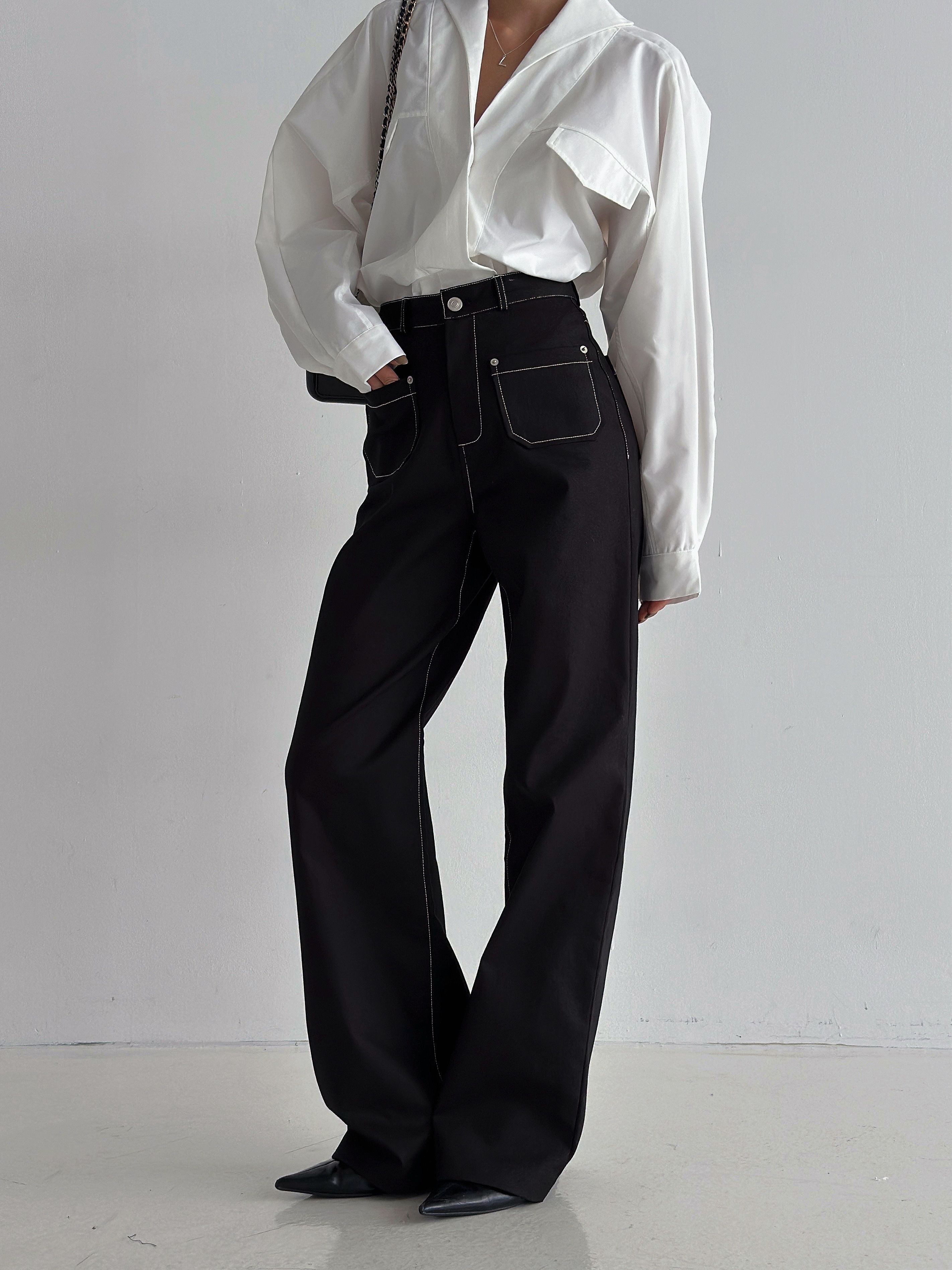 アウトポケットステッチフレアパンツ | 詳細画像10