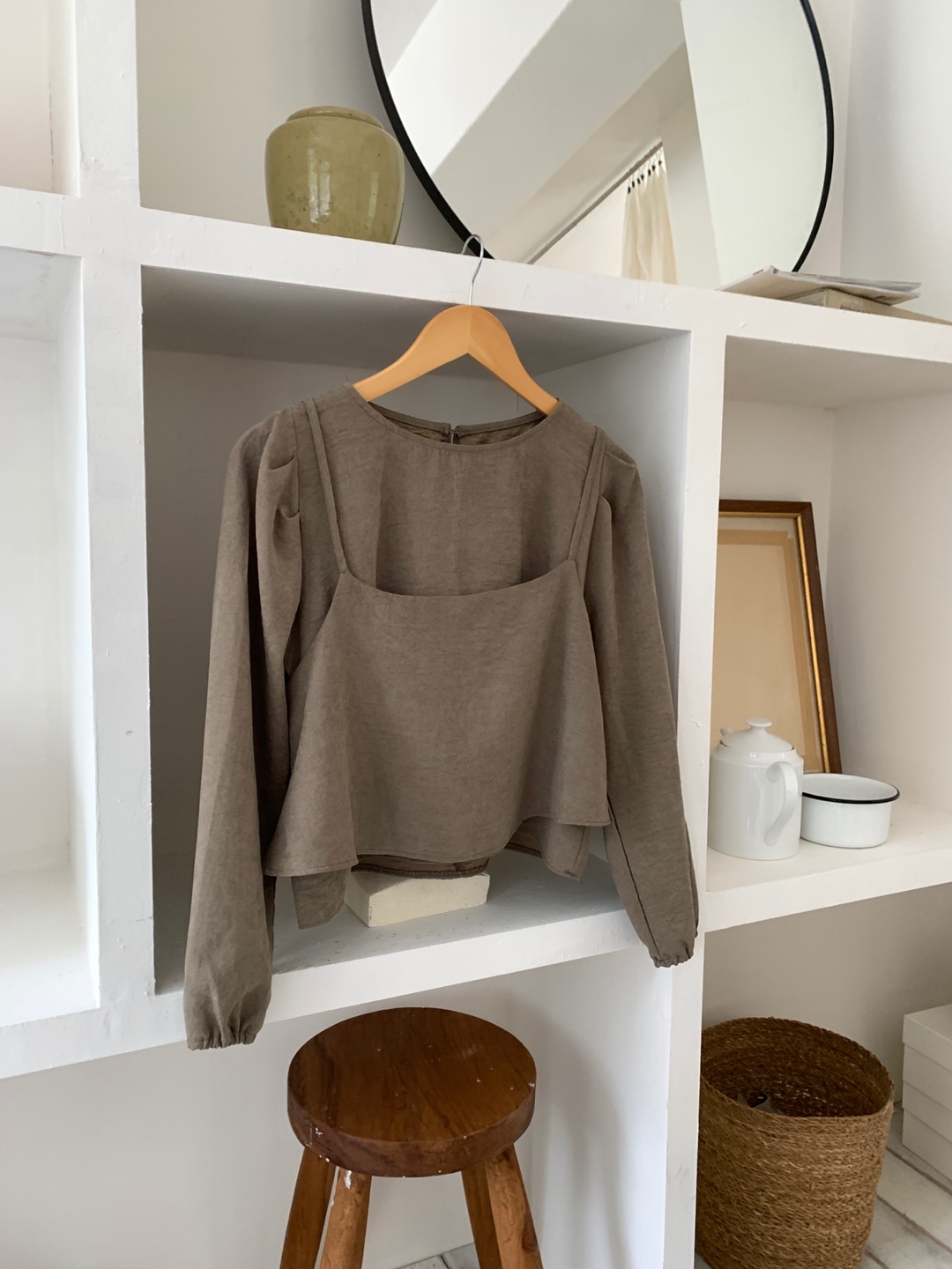 スエード調ビスチェ&パフブラウスSET | 詳細画像13