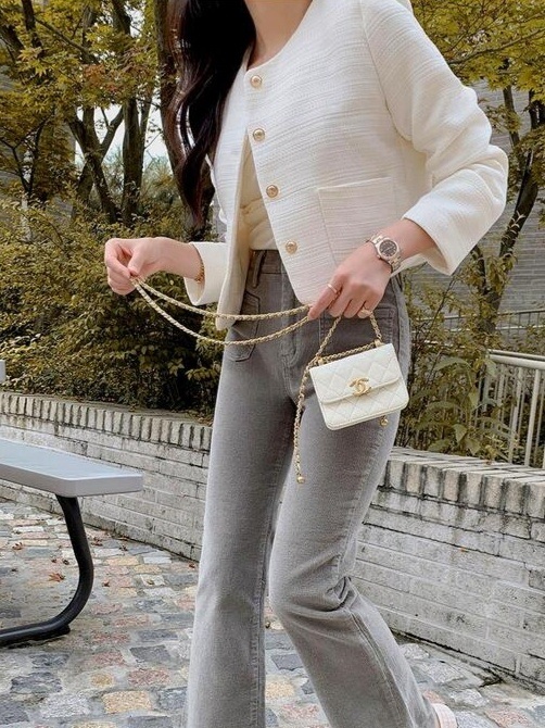 ゴールドボタンポケットツイードジャケット | 詳細画像3