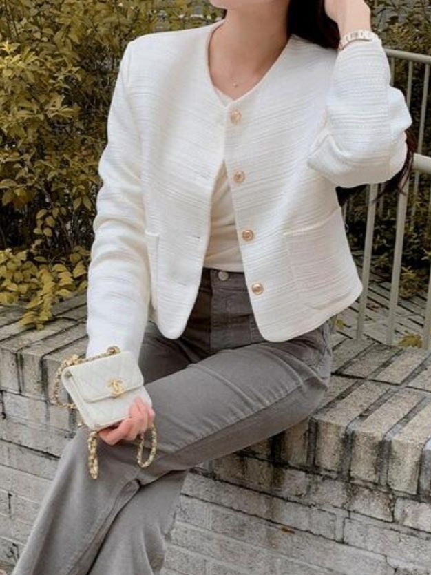 ゴールドボタンポケットツイードジャケット | 詳細画像6