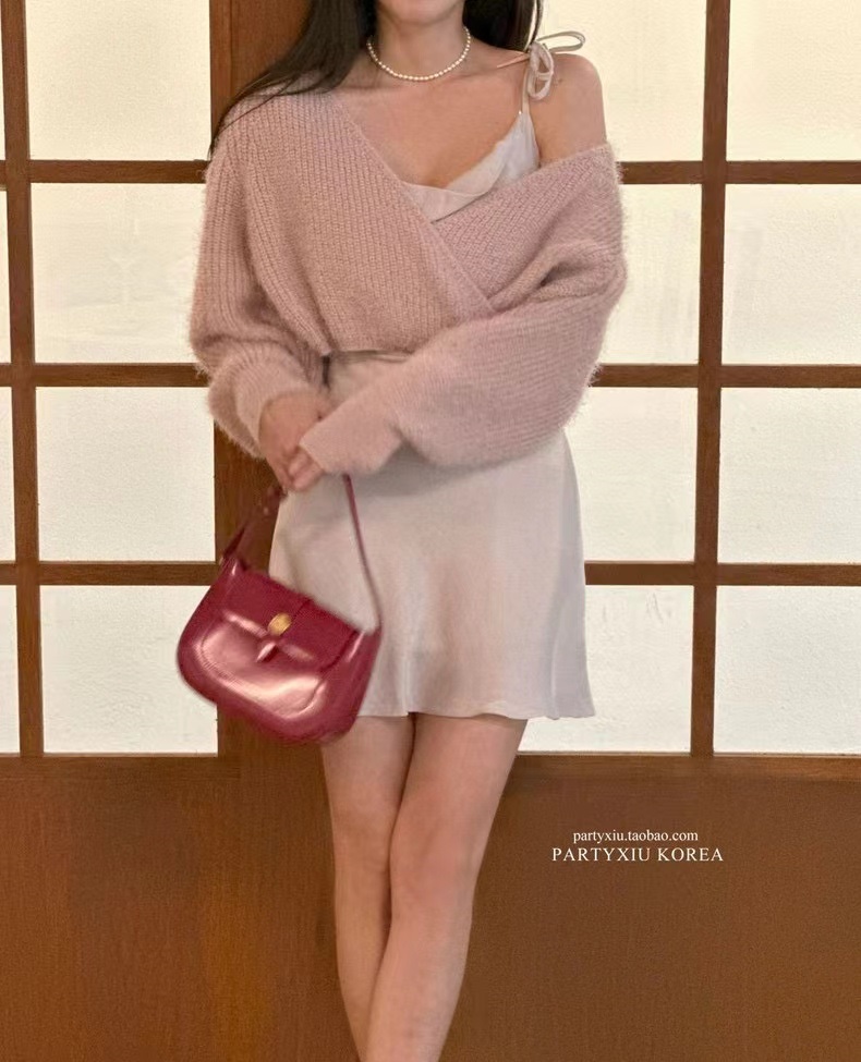 ルーズカシュクールシャギーニット | 詳細画像10