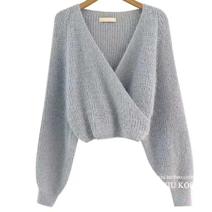 ルーズカシュクールシャギーニット | 詳細画像14