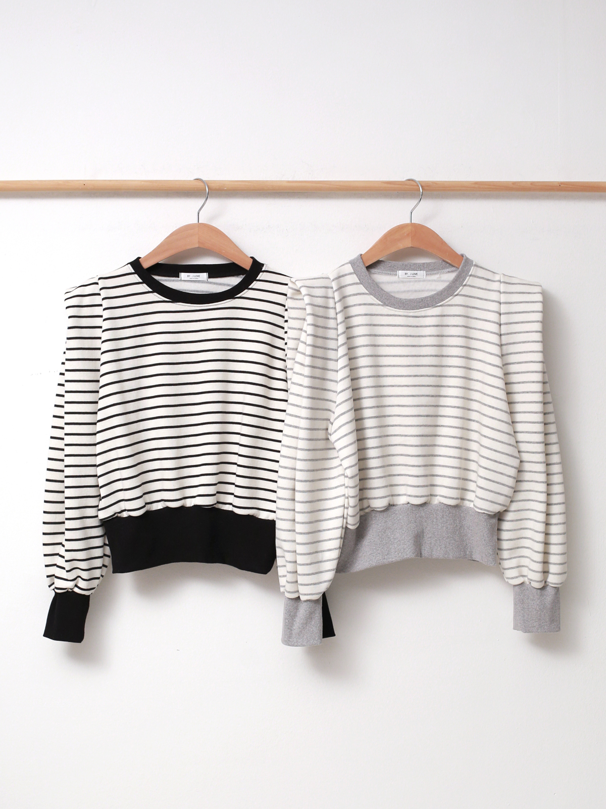 裏起毛パワショルボーダースウェット&ワイドパンツSET | 詳細画像18