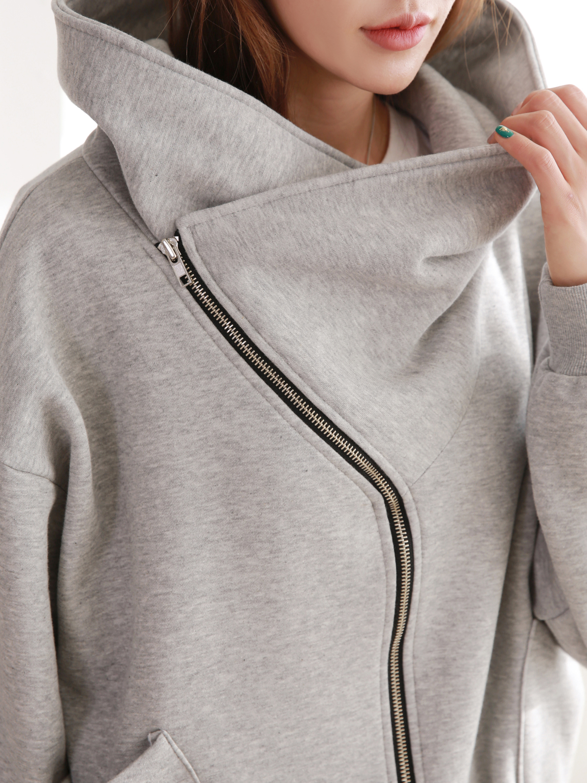 2WAYアンバランスジップパーカー&ワイドパンツSET | 詳細画像13