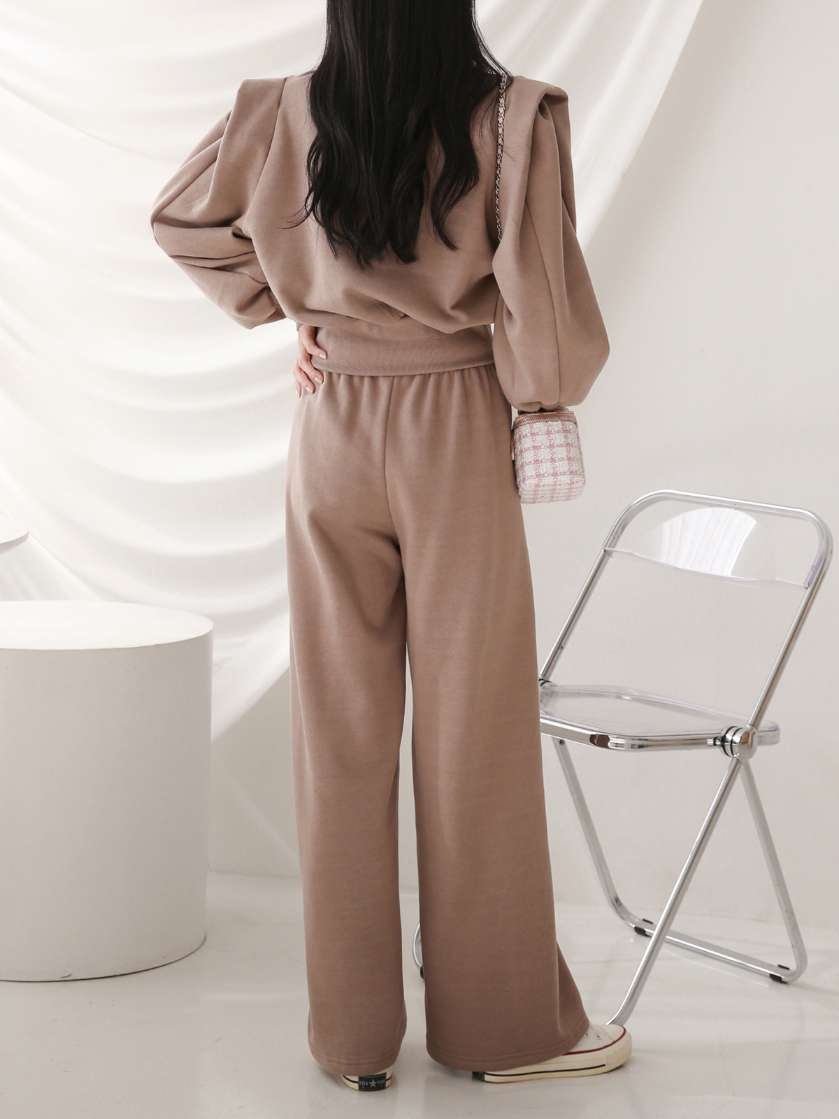 裏起毛パワショルスウェット&ワイドパンツSET | 詳細画像4