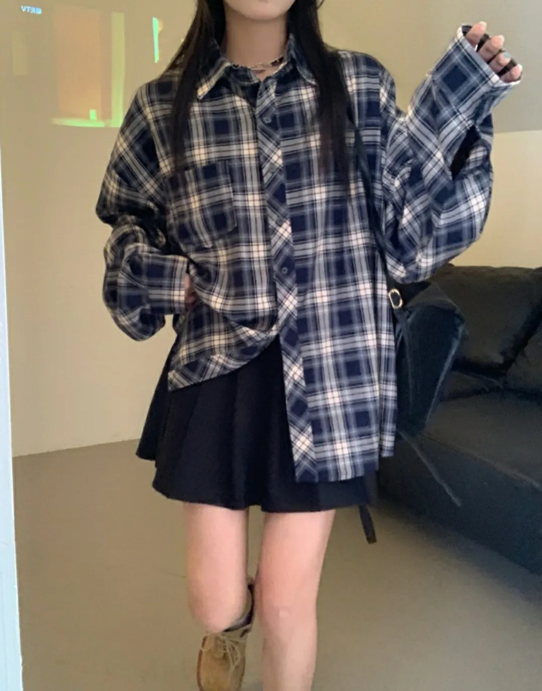 ワンポケットネイビールーズシャツ | 詳細画像1