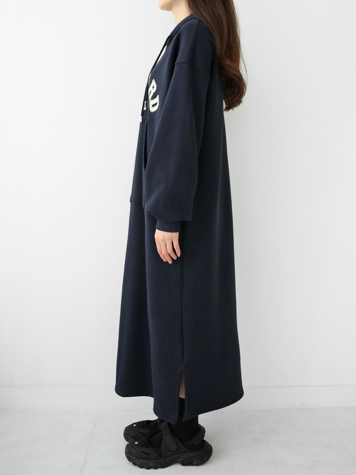 裏起毛STANDARDマフポケパーカーワンピース | 詳細画像7