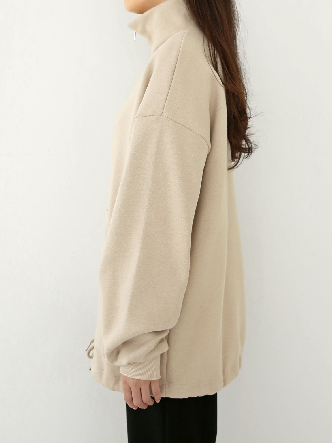 2WAY裏起毛マフポケドロストヘムスウェット | 詳細画像9