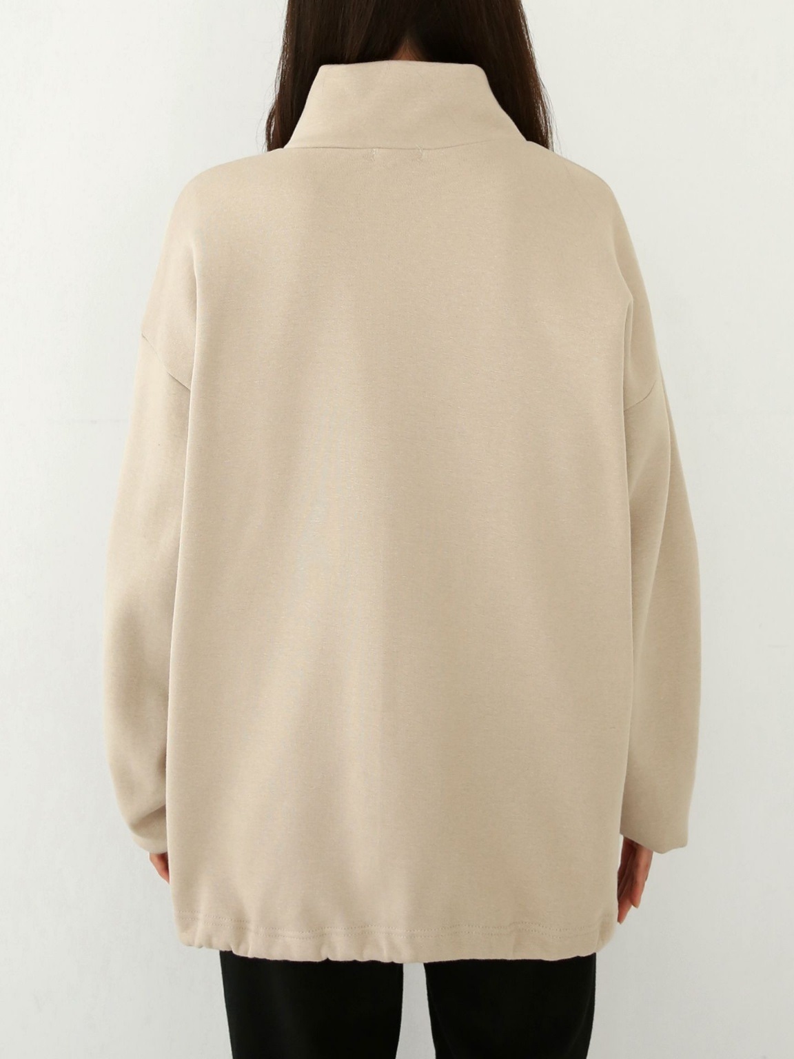 2WAY裏起毛マフポケドロストヘムスウェット | 詳細画像10