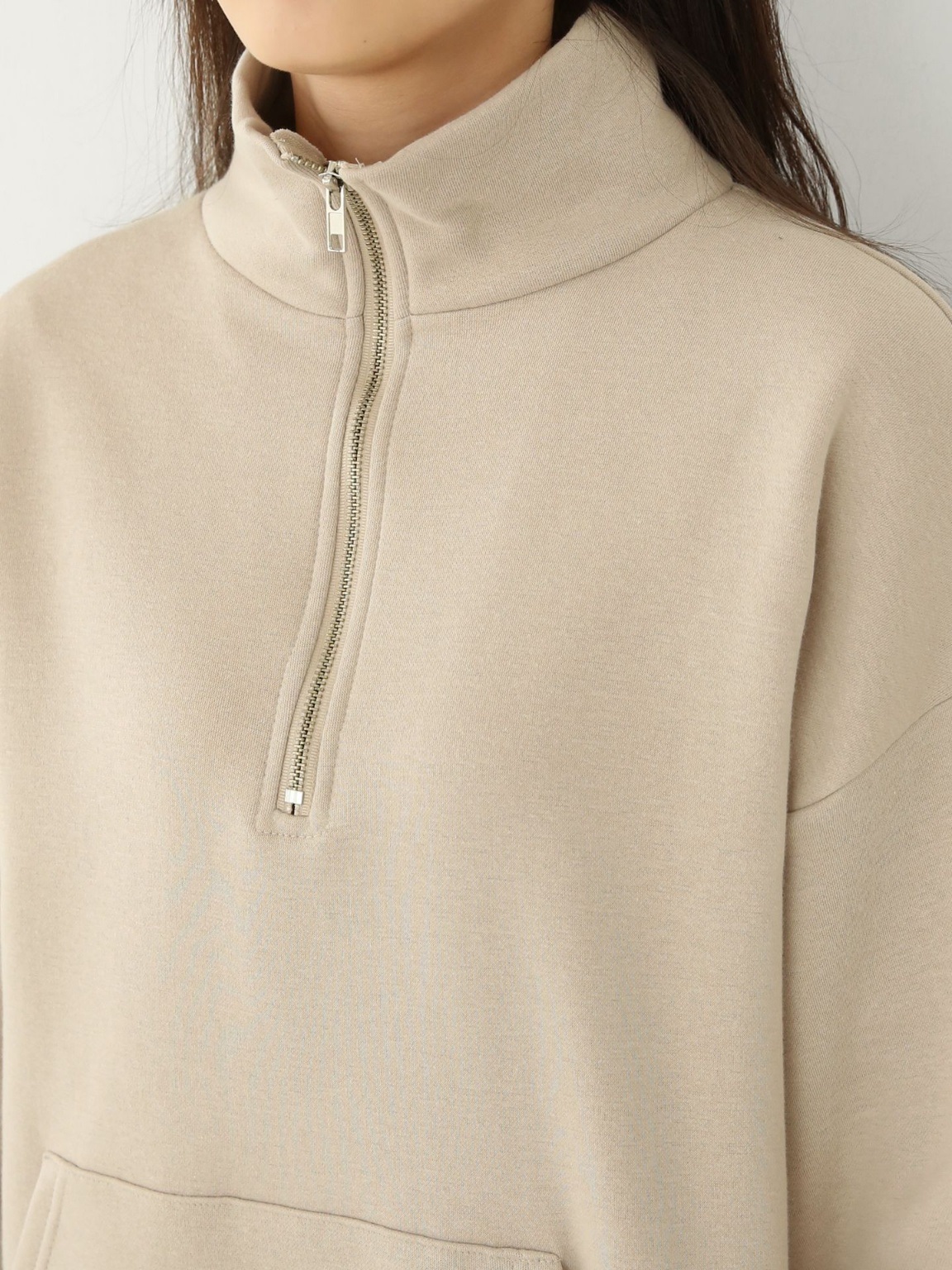 2WAY裏起毛マフポケドロストヘムスウェット | 詳細画像11