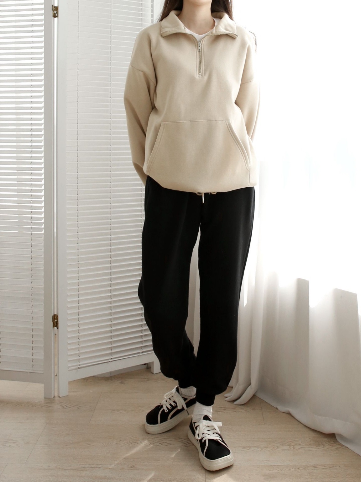 2WAY裏起毛マフポケドロストヘムスウェット | 詳細画像17