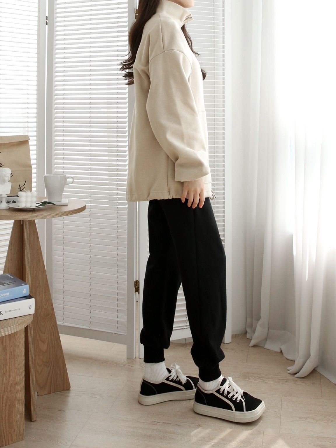 2WAY裏起毛マフポケドロストヘムスウェット | 詳細画像18