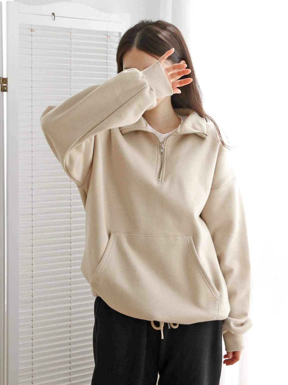 2WAY裏起毛マフポケドロストヘムスウェット | 詳細画像19