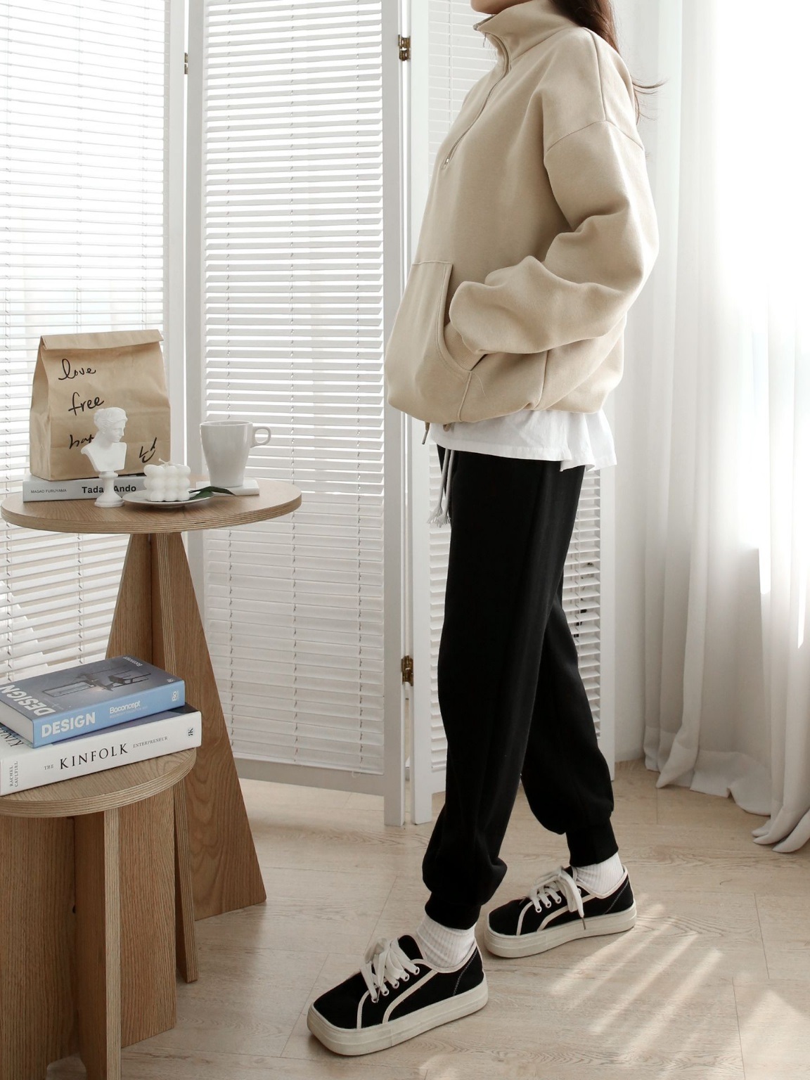 2WAY裏起毛マフポケドロストヘムスウェット | 詳細画像20