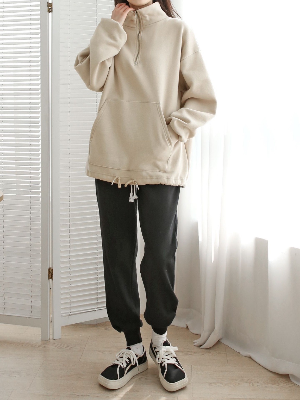 2WAY裏起毛マフポケドロストヘムスウェット | 詳細画像21