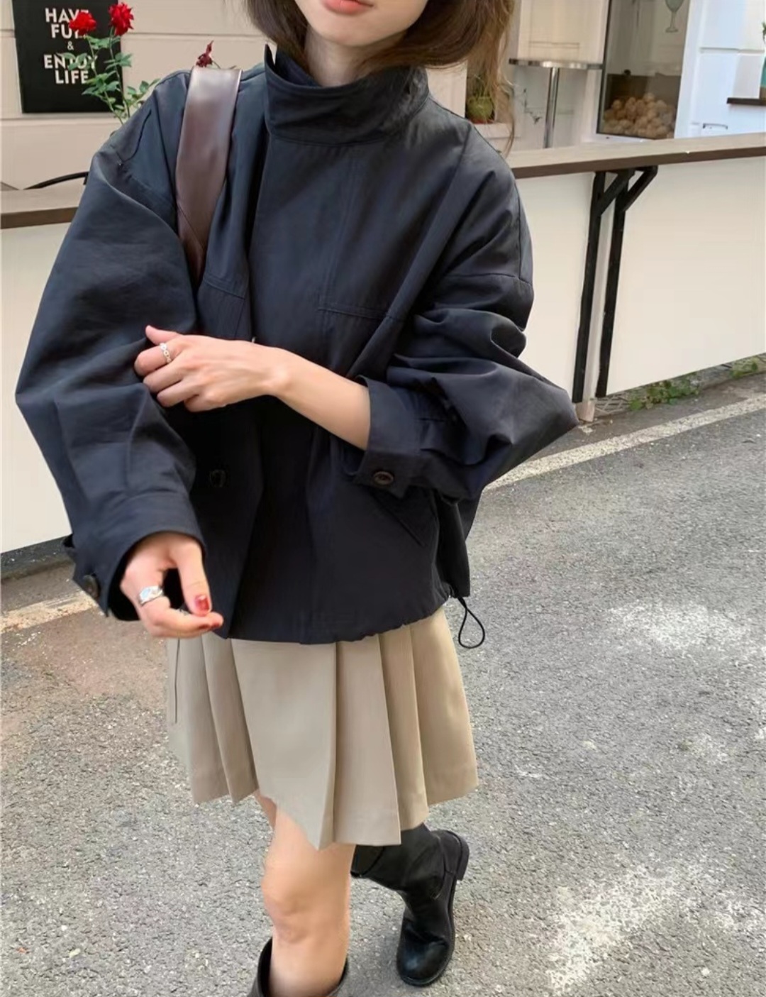 2WAYクロップドルーズトレンチジャケット | 詳細画像15