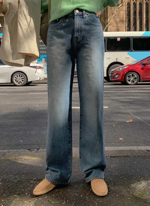 ルーズストレートデニムパンツ | crushj | 詳細画像1