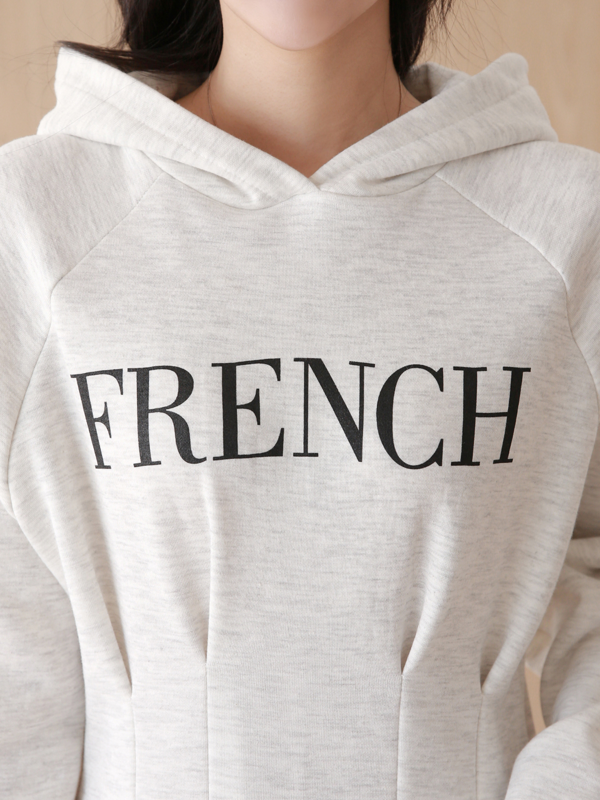 裏起毛FRENCHラグランタックパーカーワンピース | 詳細画像14
