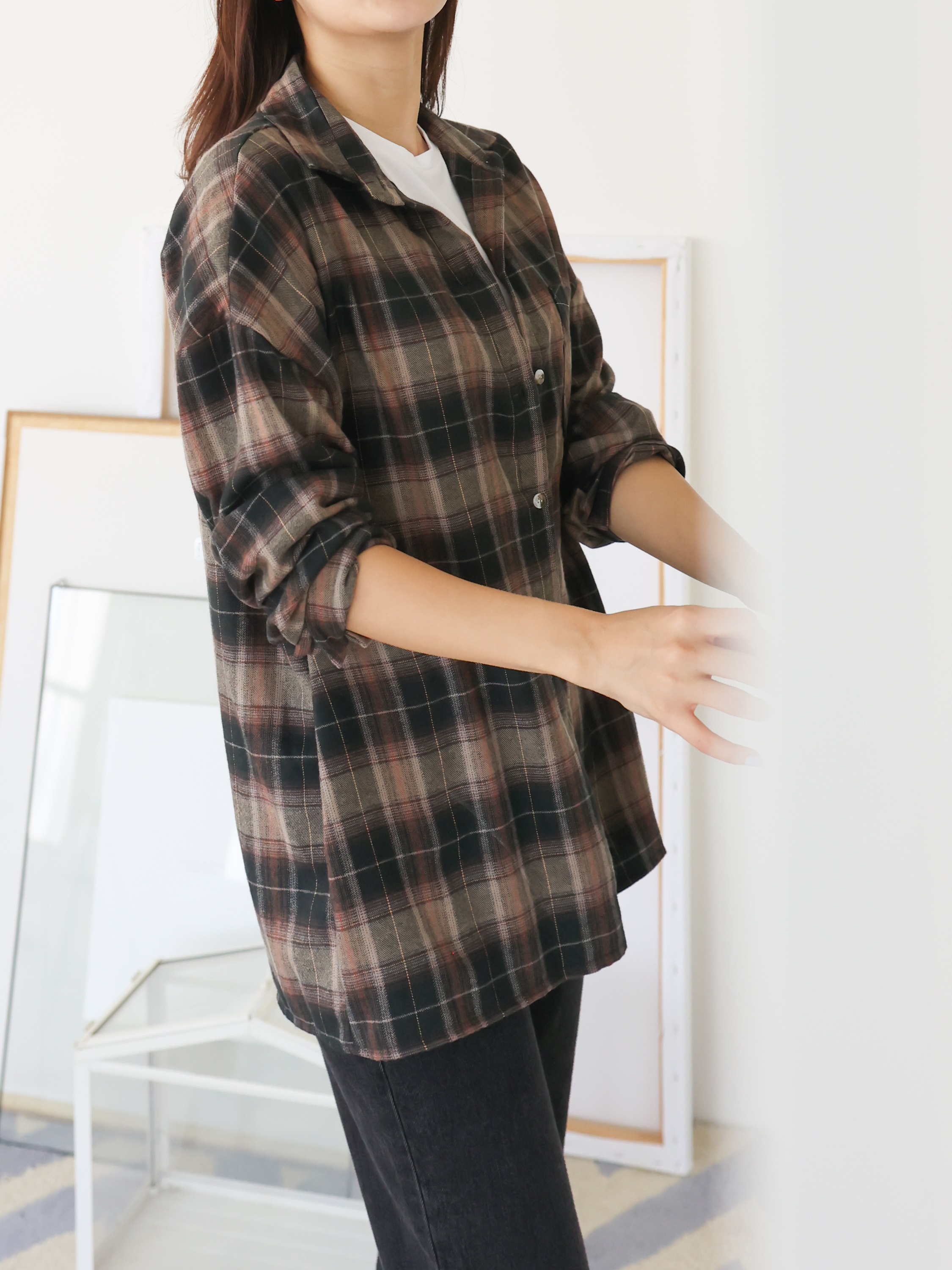 ワンポケボクシーチェックシャツ | 詳細画像2