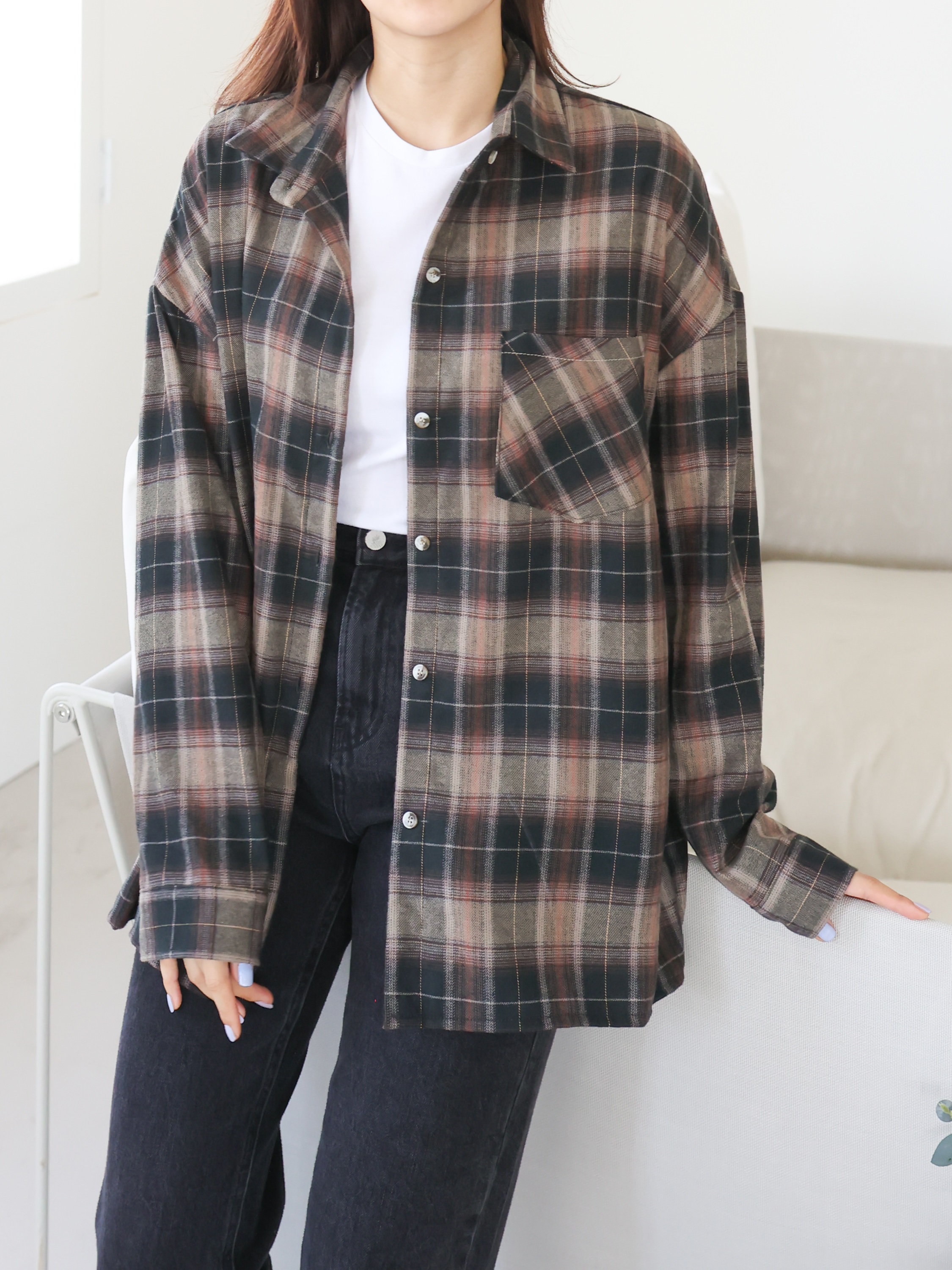 ワンポケボクシーチェックシャツ | 詳細画像5
