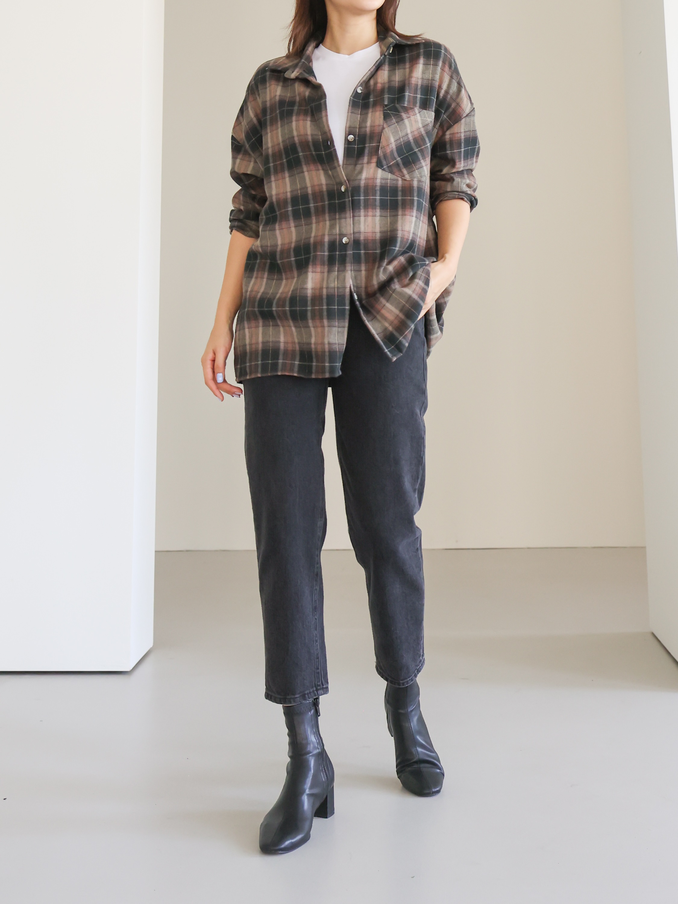 ワンポケボクシーチェックシャツ | 詳細画像8