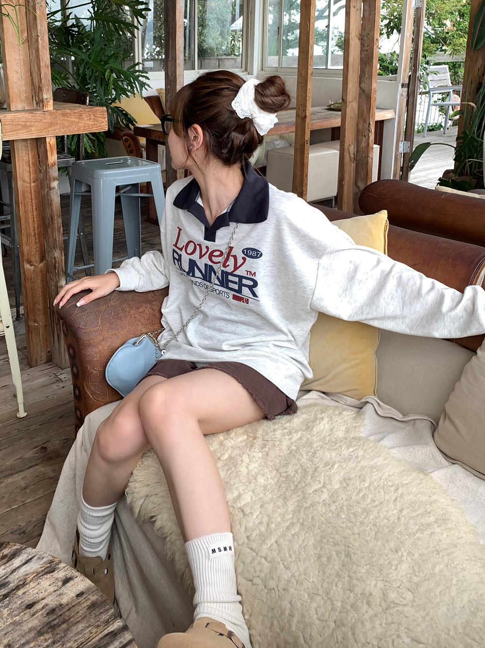 *再入荷*配色カラーネックロゴスウェット | 詳細画像2