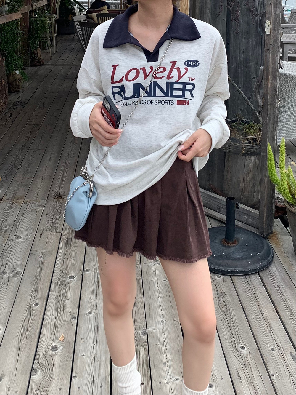 *再入荷*配色カラーネックロゴスウェット | 詳細画像7