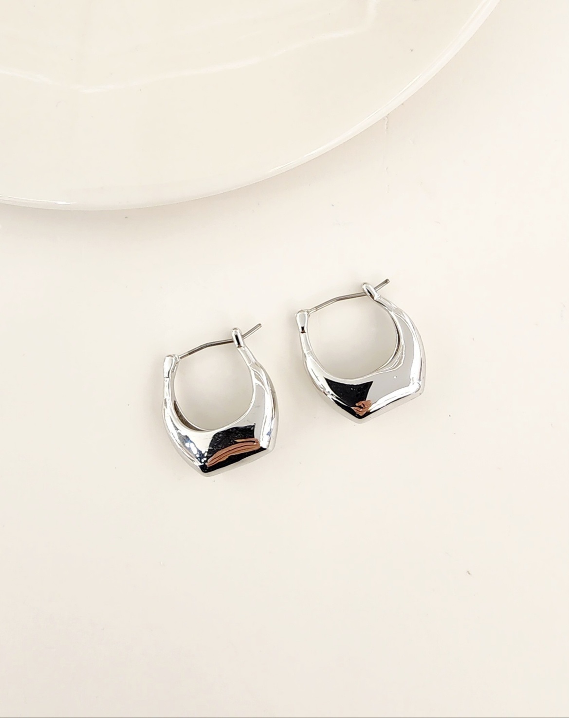 カットメタルフープピアス | 詳細画像3