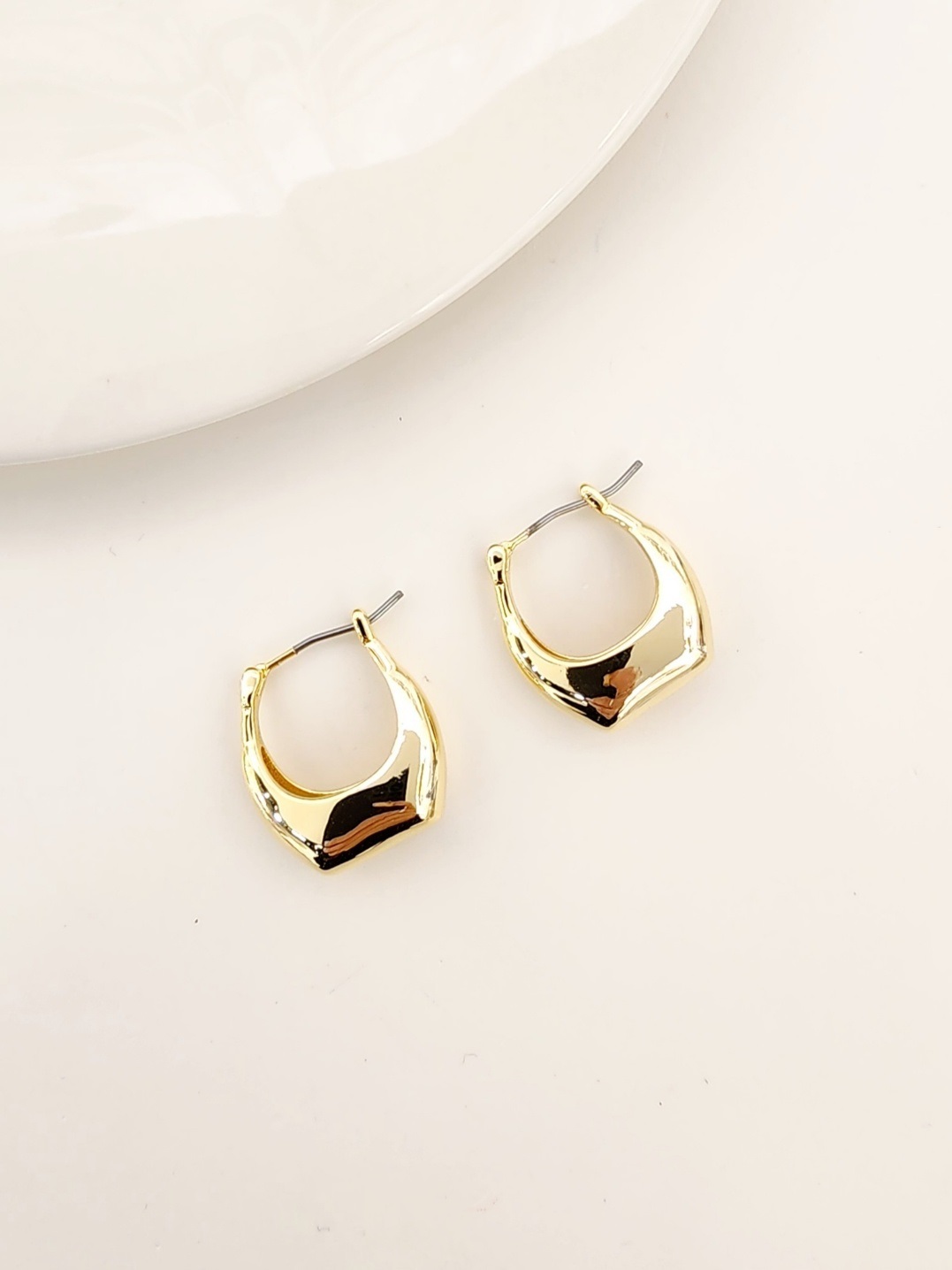 カットメタルフープピアス | 詳細画像4