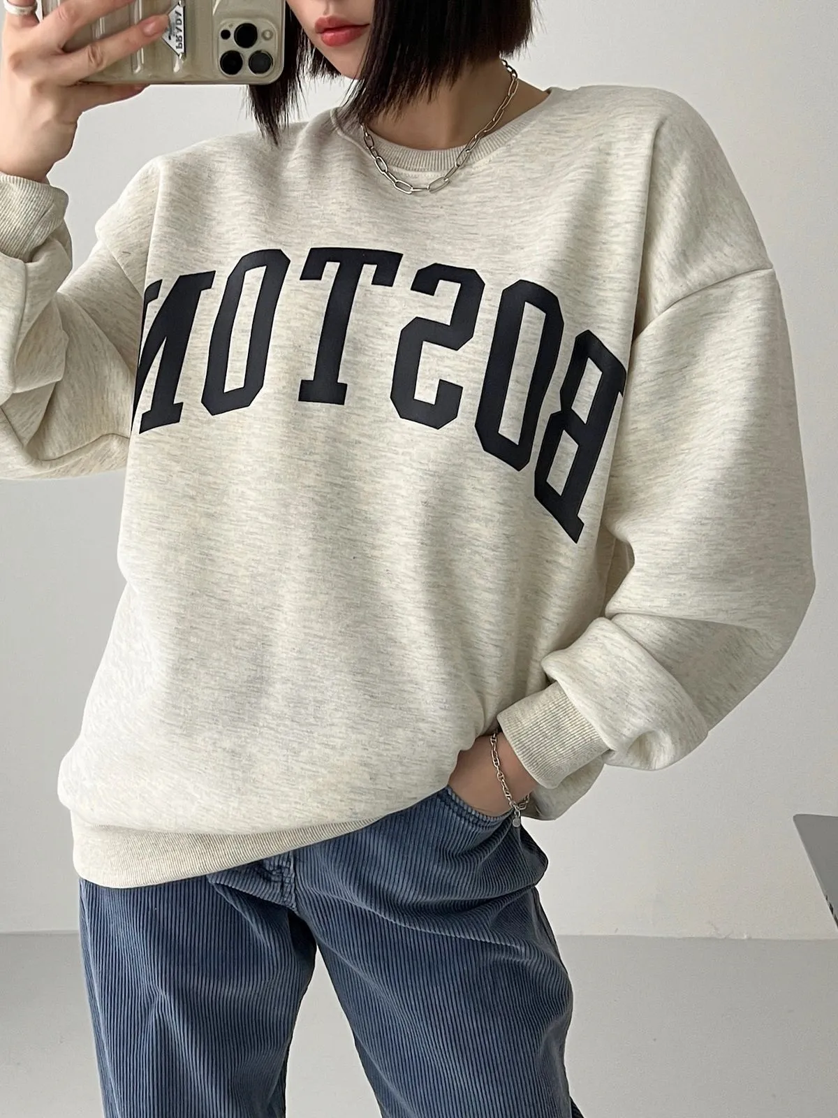裏起毛BOSTONスウェット | 詳細画像1