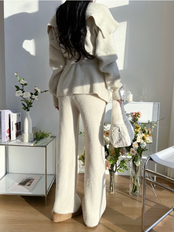 ファータッチニットキャミ&ストラップ付カーディガン&パンツ3SET | 詳細画像7