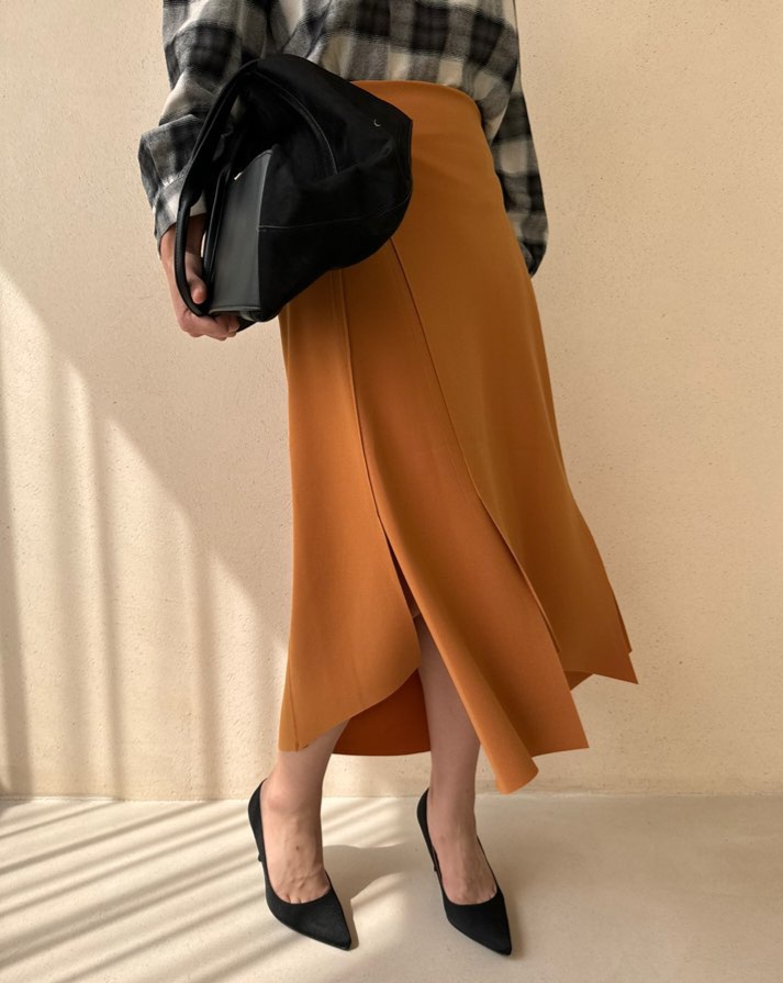 アンバランススリットイージースカート | 詳細画像2